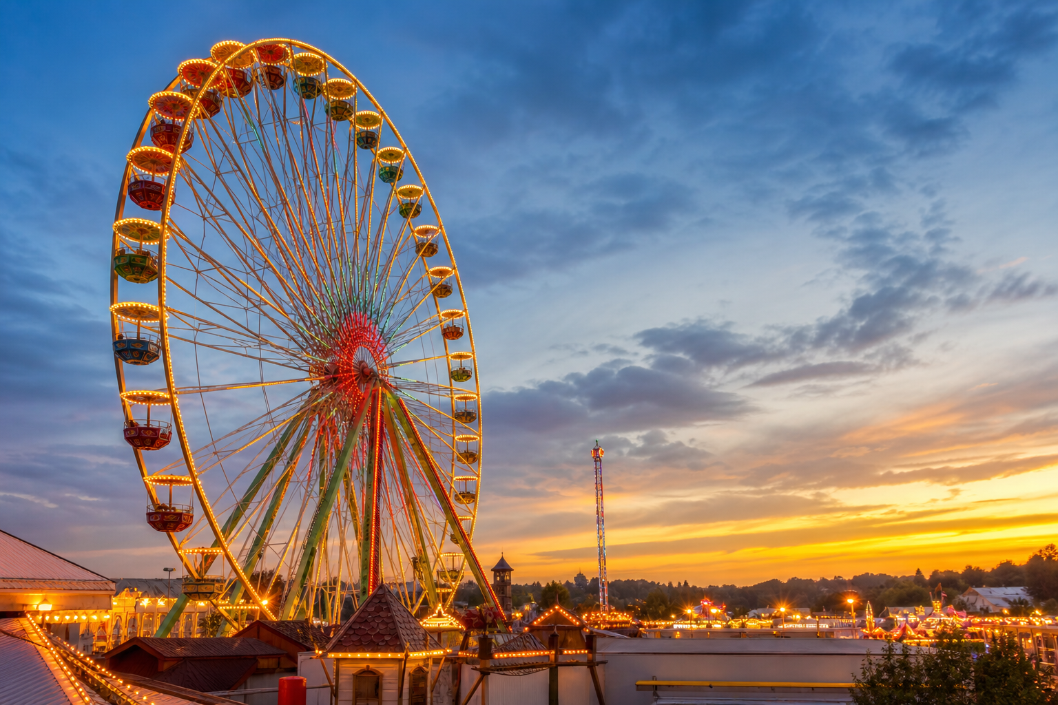 Riesenrad auf der Kirmes – Verband Reisender Schausteller e.V. Düren